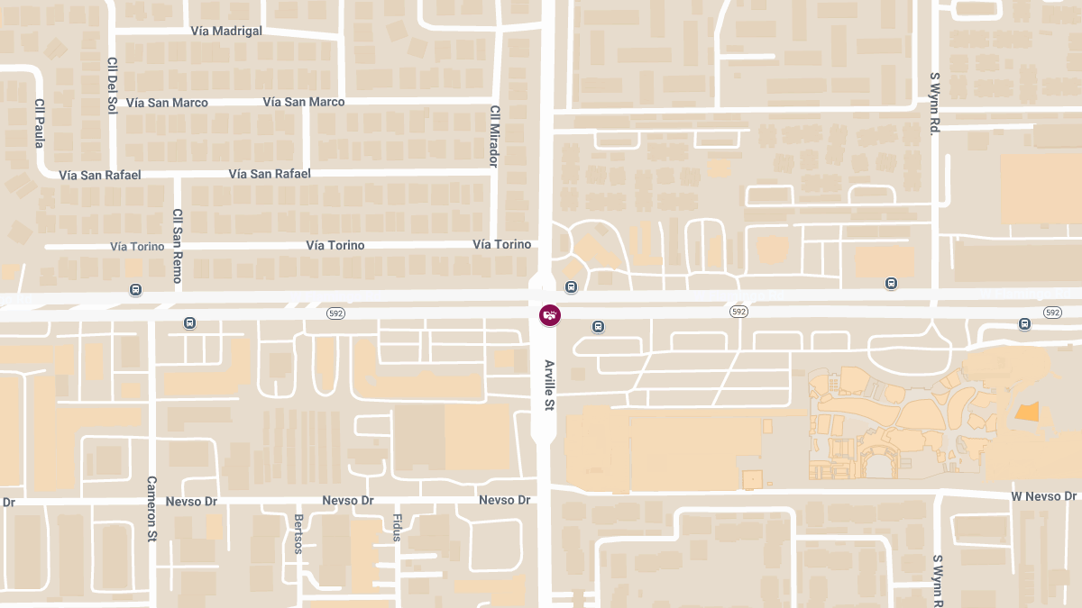 Collision at W Flamingo Rd & Arville St Results in Injuries