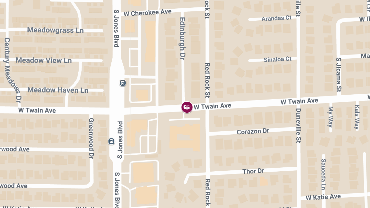 Collision at W Twain Ave & Red Rock St Causes Injuries