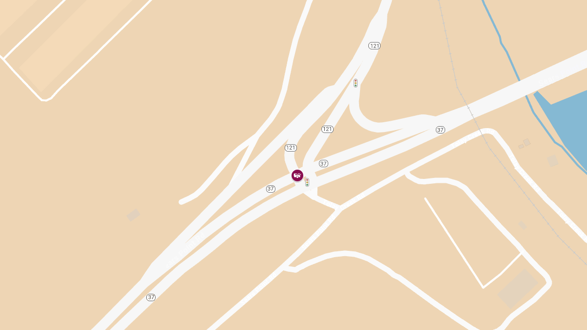 Collision on CA-37 W at CA-121 Results in Injuries