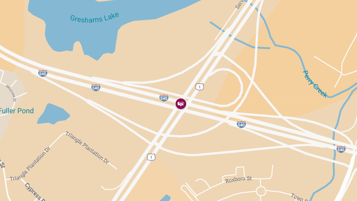 Collision on I-540 EB at Capital Blvd Results in Injuries