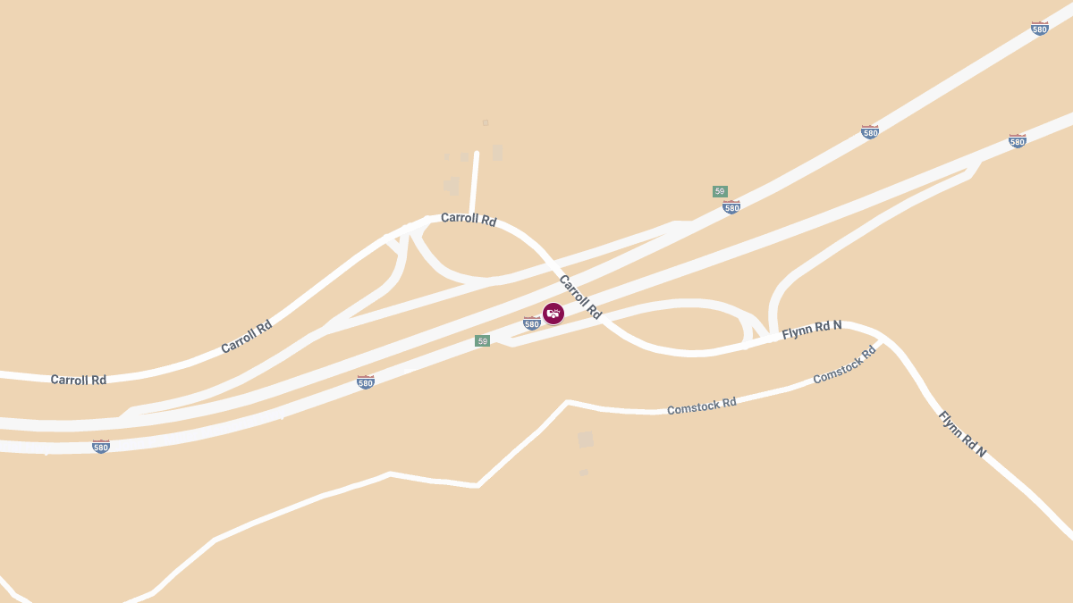 Collision on I-580 WB Near N Flynn Rd Results in Injuries