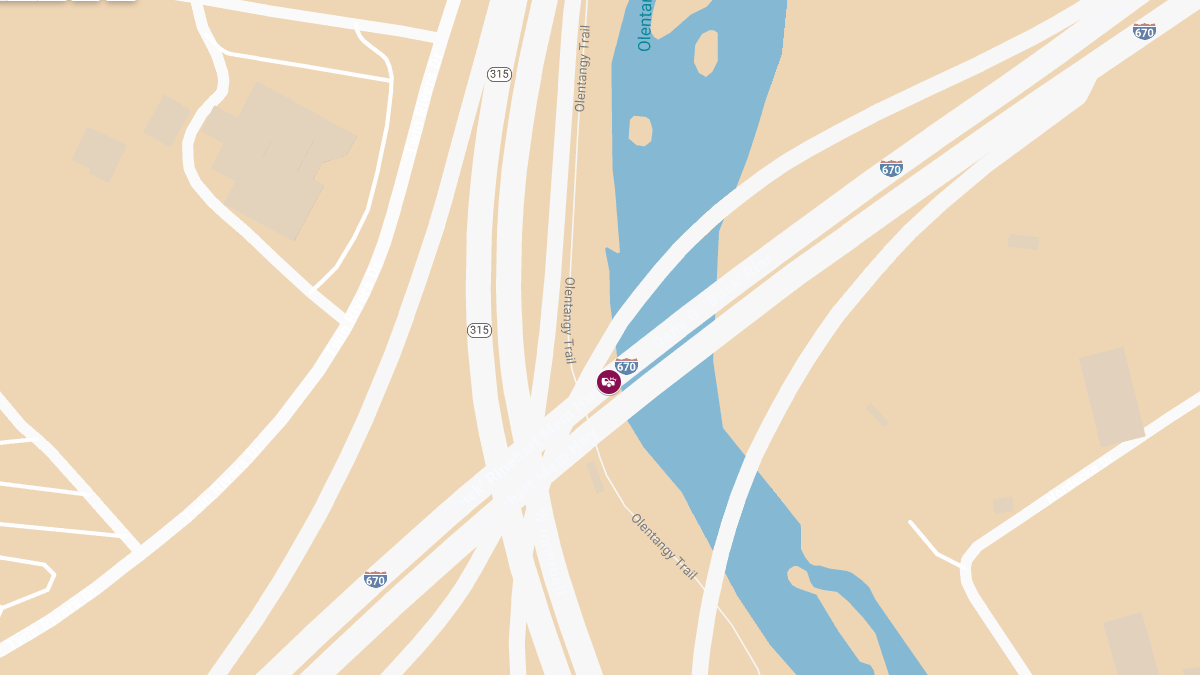 Collision on I-670 E Near State Rte-315 S Causes Injuries