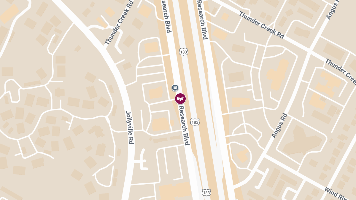 Collision on Research Blvd SVRD NB Causes Injuries