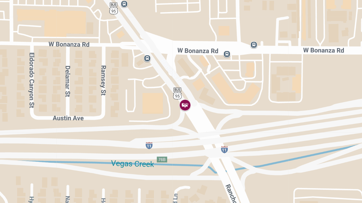 Collision on US-95 S at S Rancho Dr Causes Injuries