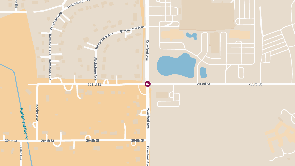 Collision with Injuries at 203rd St and Crawford Ave