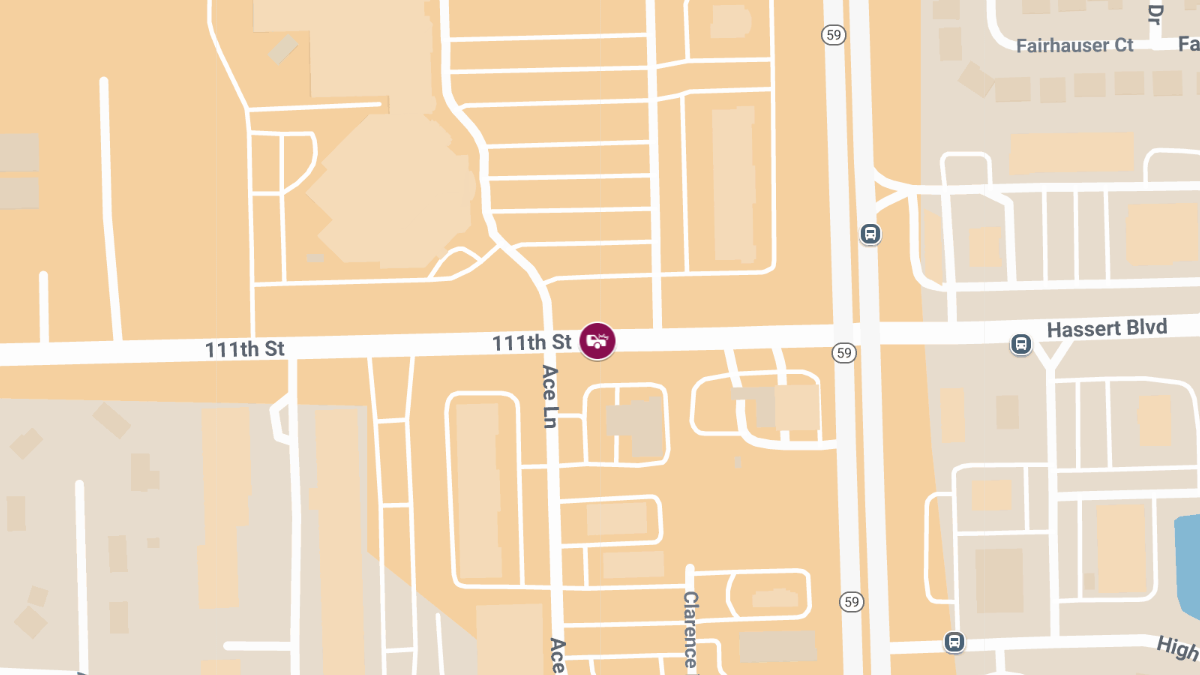 Collision with Injuries at Ace Ln & 111th St