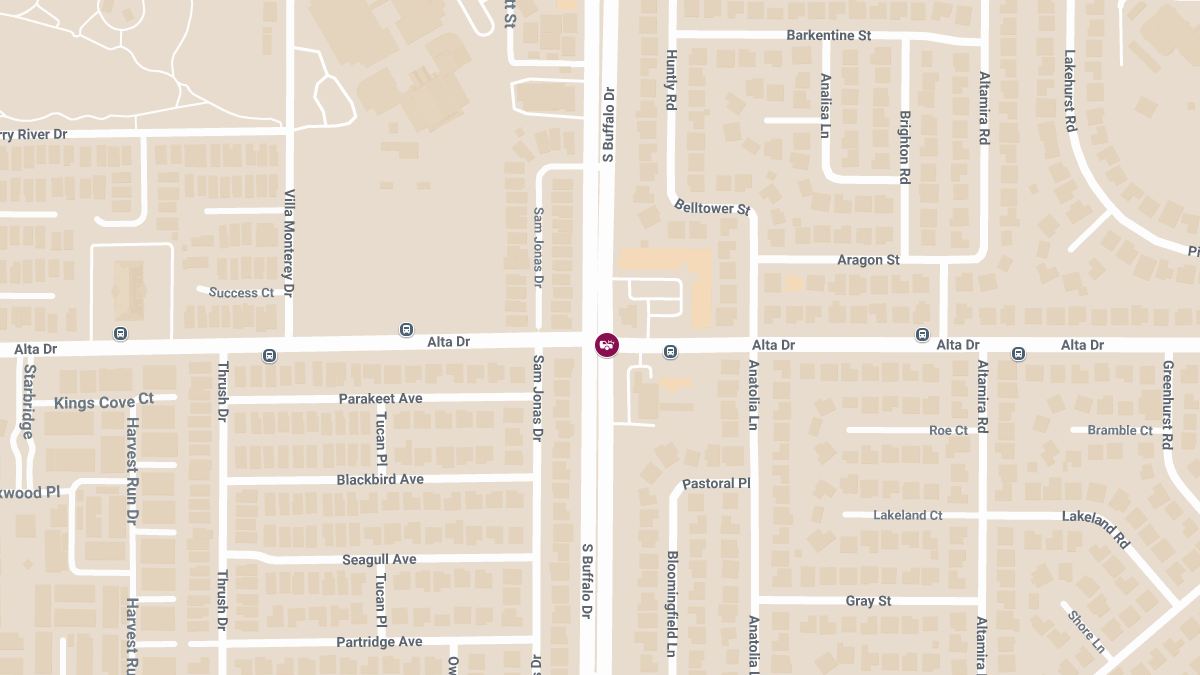 Collision with Injuries at Alta Dr & S Buffalo Dr