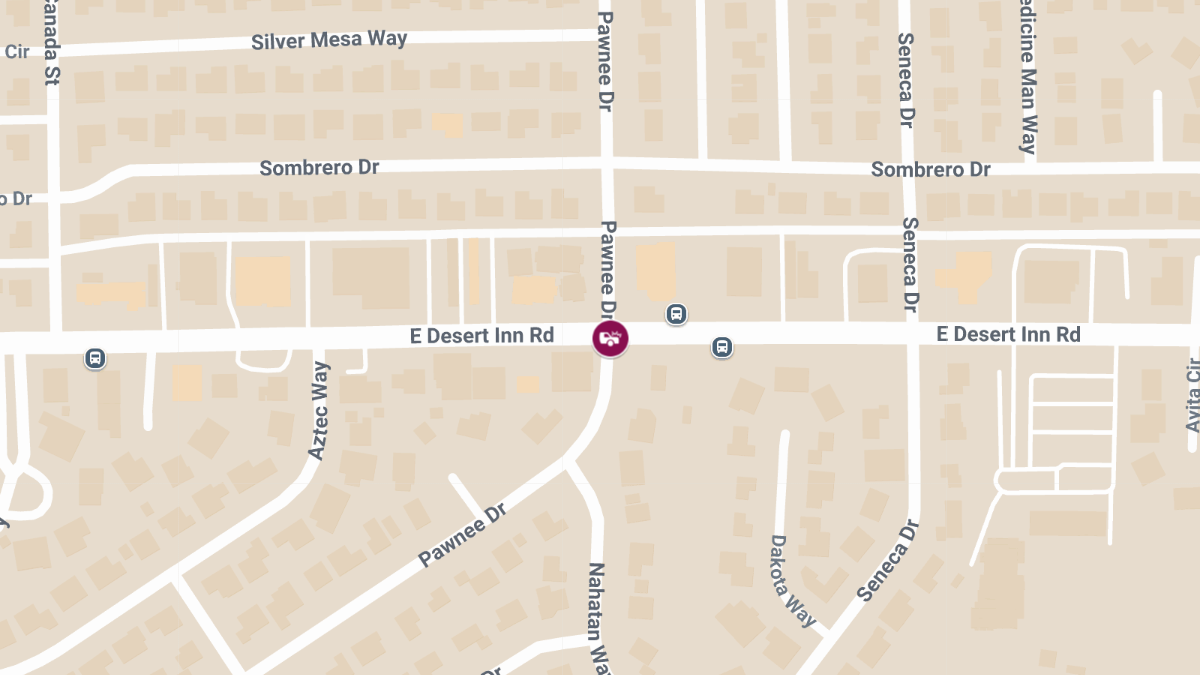 Collision with Injuries at E Desert Inn Rd & Pawnee Dr