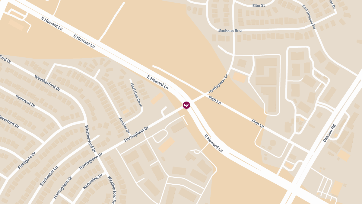 Collision with Injuries at E Howard Ln and Harrisglenn Dr
