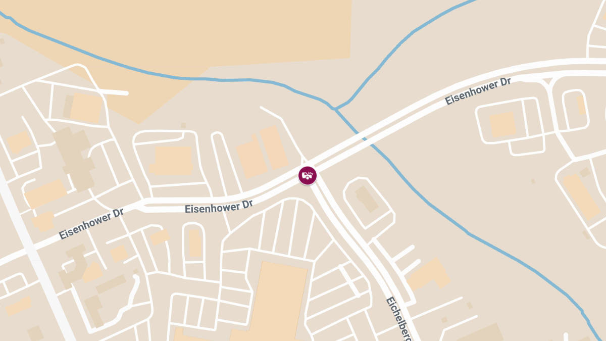 Collision with Injuries at Eisenhower Dr & Eichelberger St