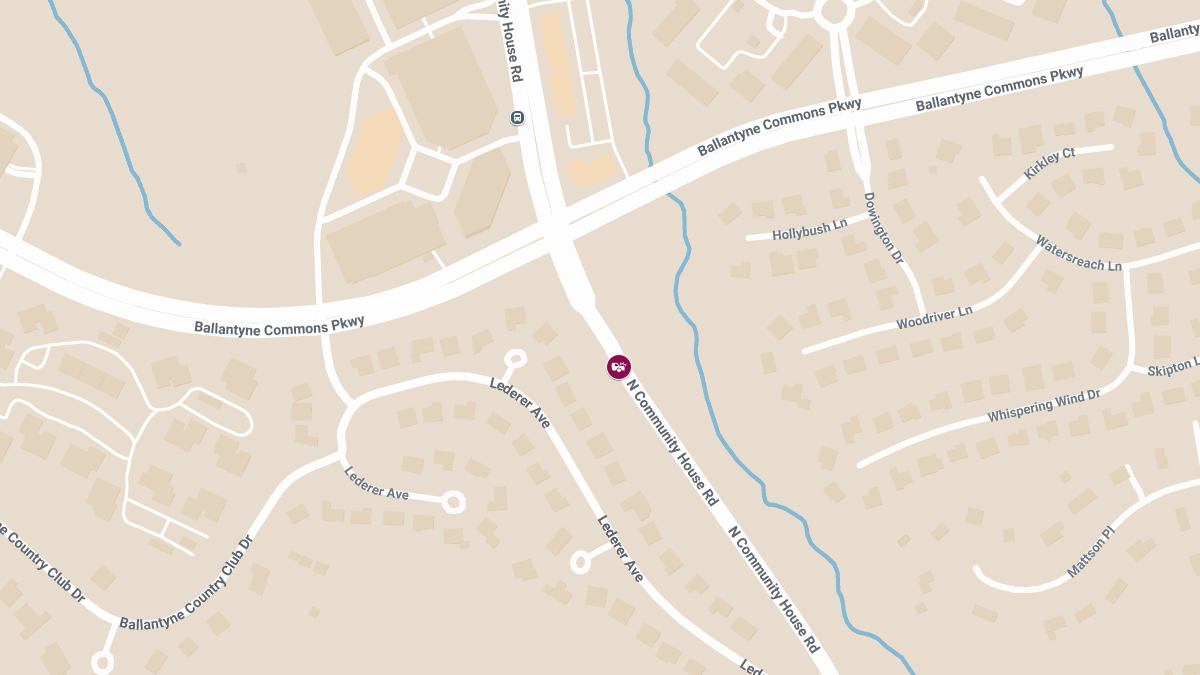 Collision with Injuries at Elm Ln & North Community House Rd