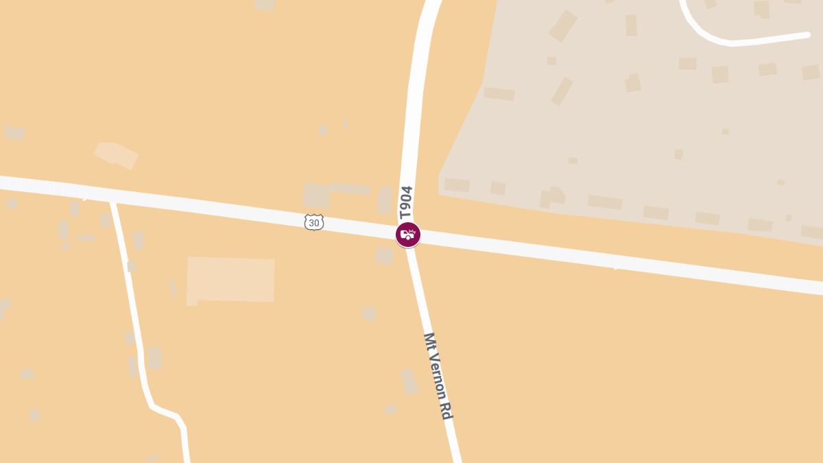 Collision with Injuries at Lincoln Hwy & Mt Vernon Rd