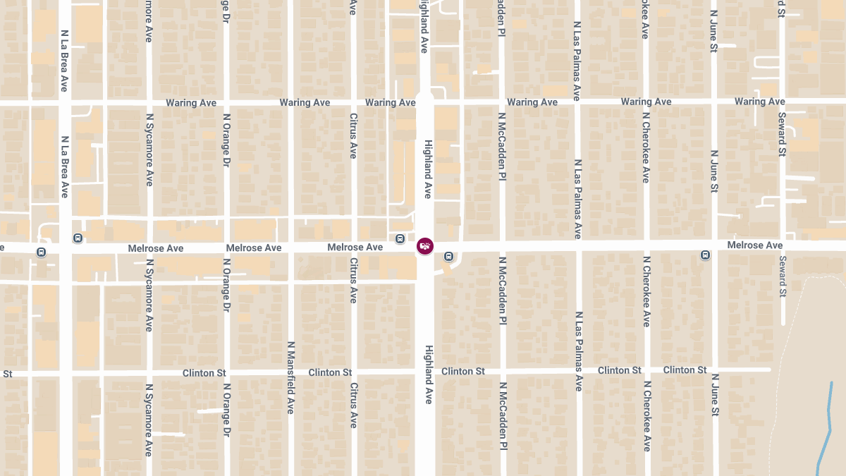 Collision with Injuries at Melrose Ave & N Highland Ave