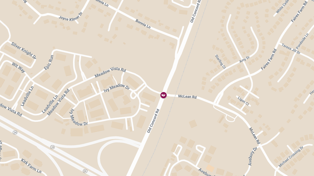 Collision with Injuries at Old Concord Rd & Meadow Vista Rd