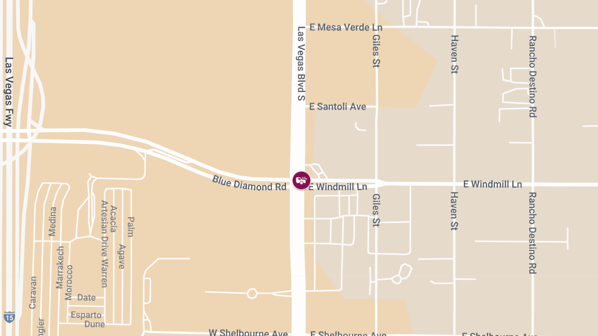Collision with Injuries at S Las Vegas Blvd & E Windmill Ln