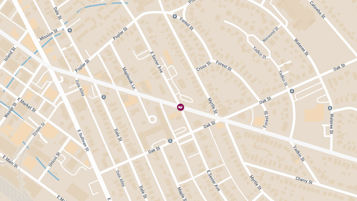 Collision with Injuries at Sevier Ave & Center St