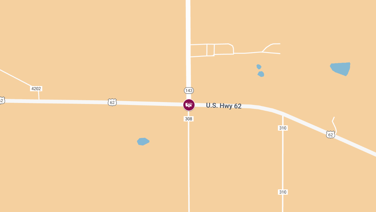 Collision with Injuries on NB State Highway 143 Near US Highway 62