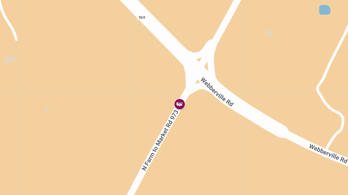 Collision with Injuries on S FM 973 Rd