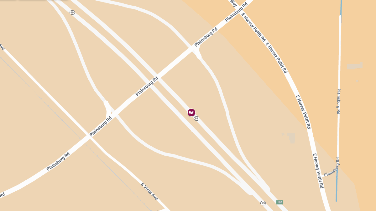 Collision with Injuries on SR-99 N Near Plainsburg Rd