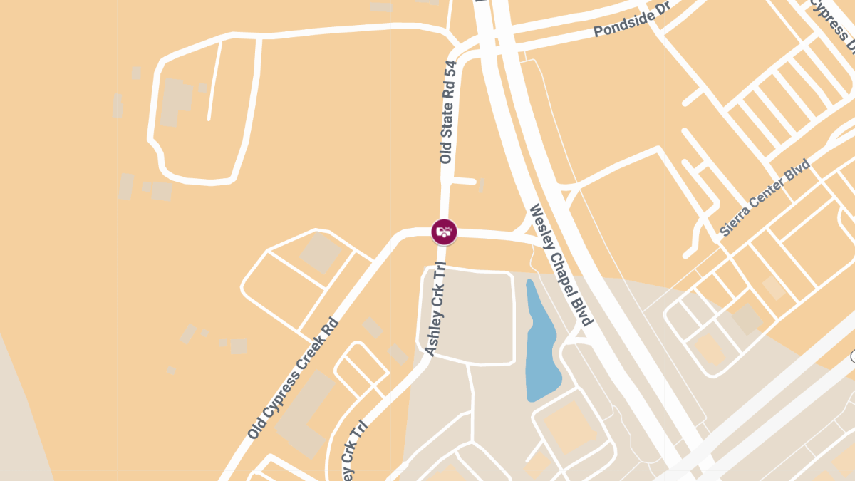 Crash Causes Injuries at Old Cypress Creek Rd & Ashley Creek Trl