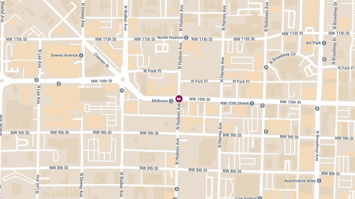 Crash Reported at Hudson Ave & NW 10th St