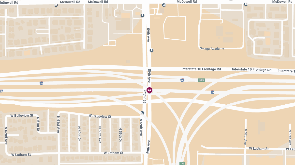 Crash Reported on 59th Ave at I-10 Causing Injury 