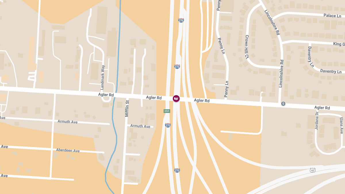 Crash With Injuries Reported at Agler Rd & I-270 N