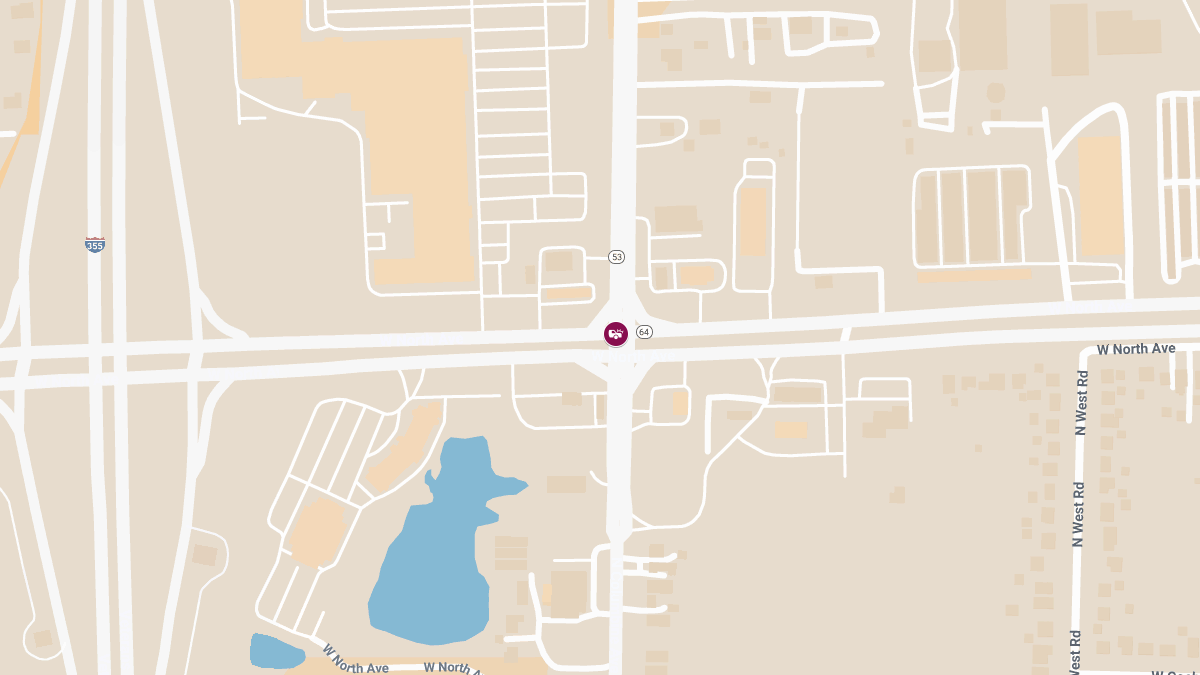 Crash With Injuries Reported at North Ave & Route 53