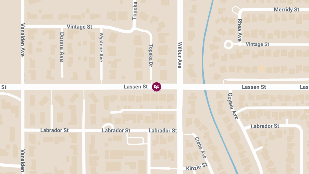 Crash With Injuries at 18942 Lassen St