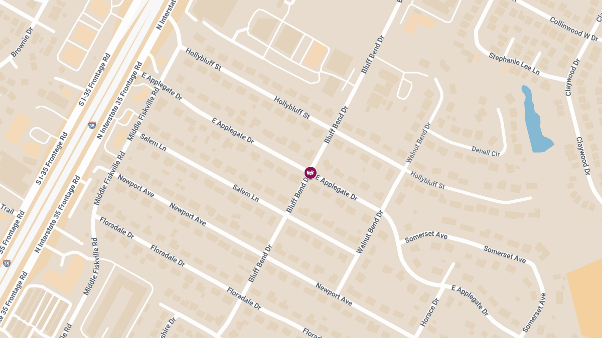 Crash With Injuries at E Applegate Dr & Bluff Bend Dr