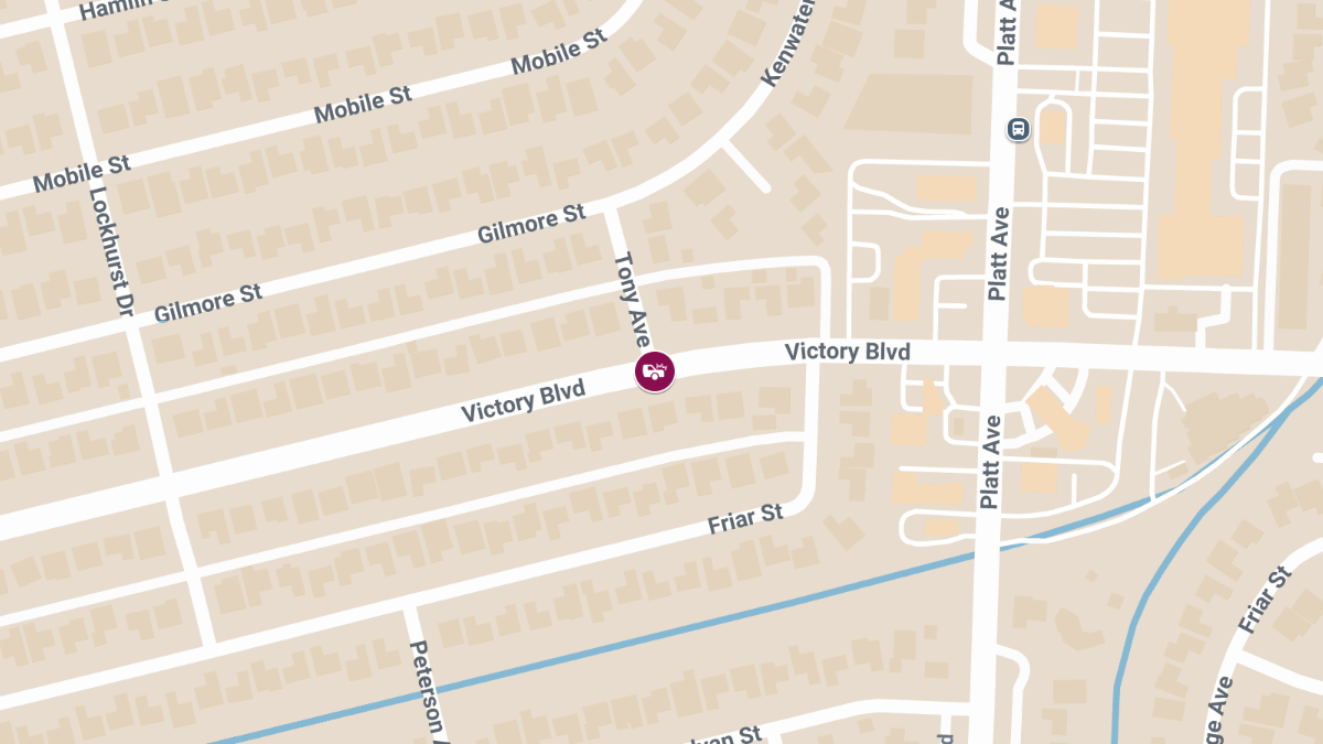 Crash With Injuries at Victory Blvd & Tony Ave