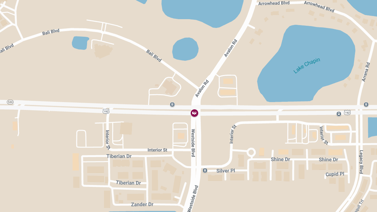 Crash With Injuries on W Irlo Bronson Memorial Hwy at Westside Blvd