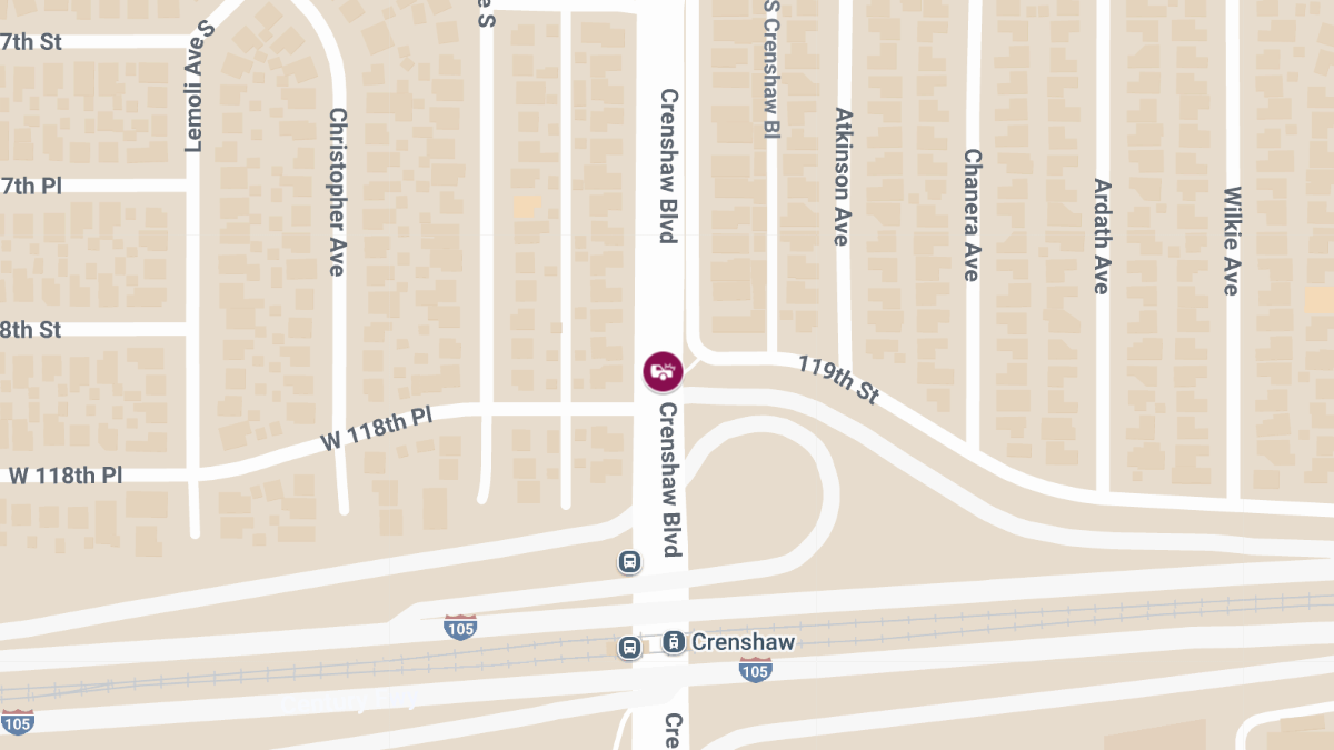 Crash at 11725 S Crenshaw Blvd Leaves 1 Injured