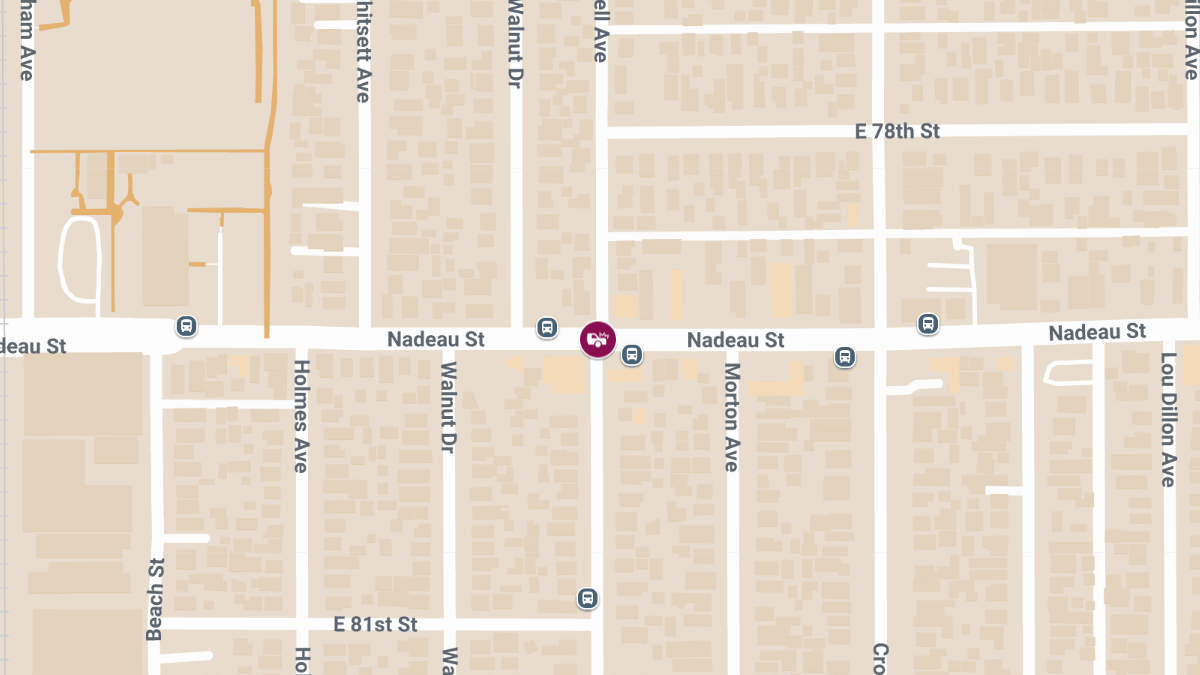 Crash at Bell Ave & Nadeau St in Florence-Graham Injures 1