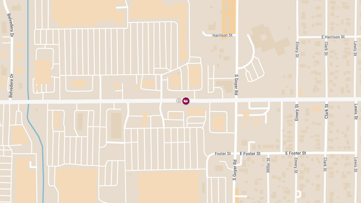 Crash at Hot Box Pizza on E Markland Ave Causes Injuries
