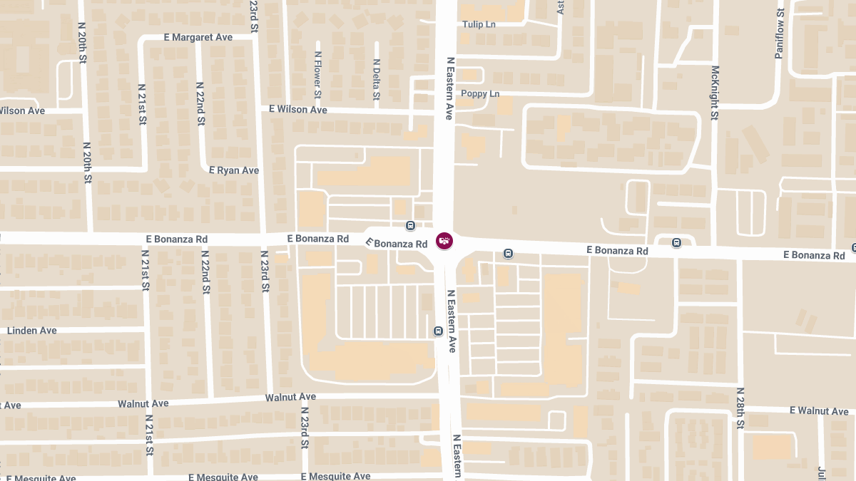 Crash at N Eastern Ave & E Bonanza Rd Leads to Injuries