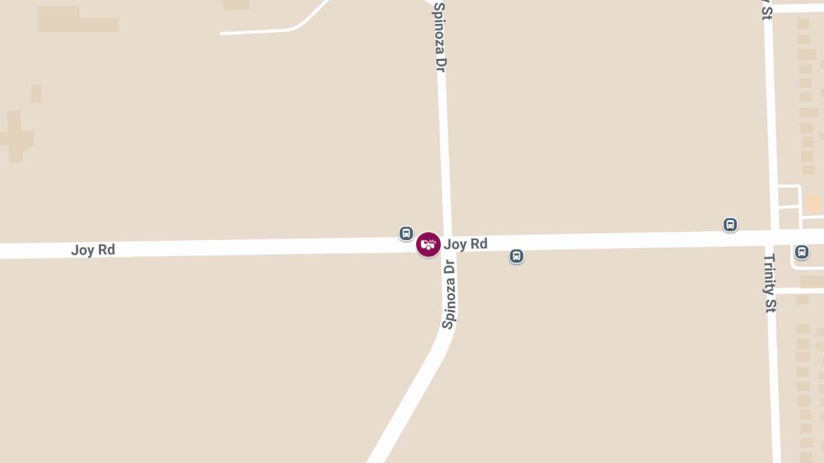 Crash at Spinoza Dr & Joy Rd Causes Injuries