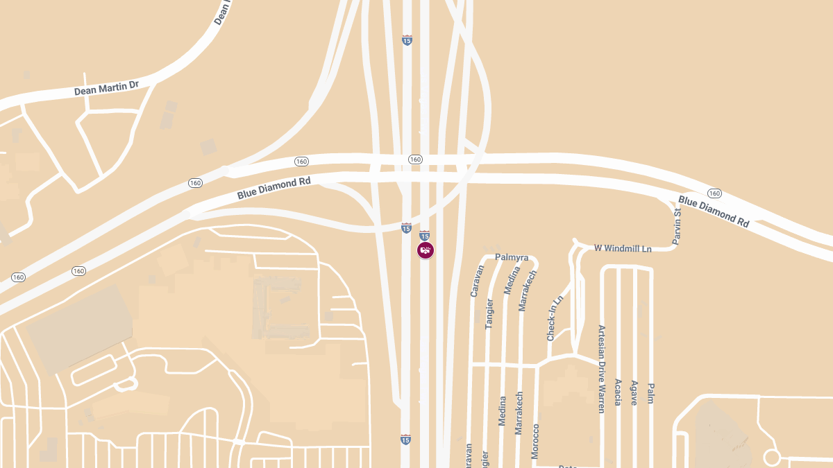 Crash on I-15 SB Near Blue Diamond Rd Results in Injuries