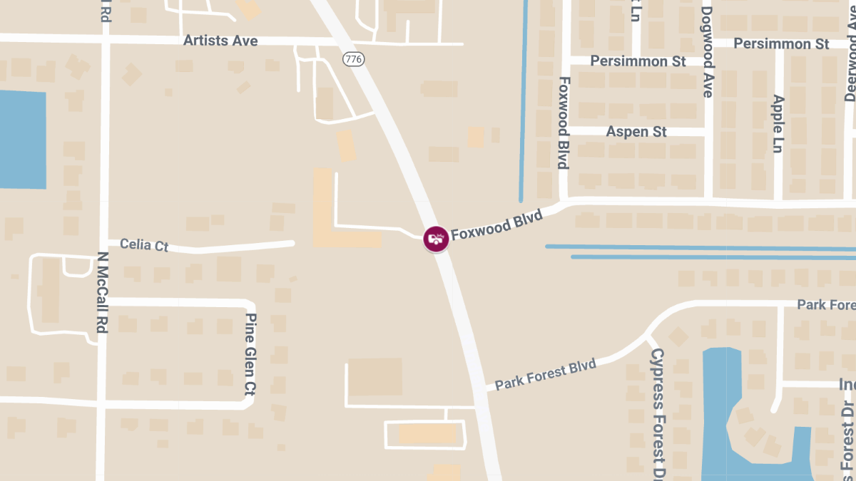 Crash on N Indiana Ave at Foxwood Blvd, Injuries Reported 