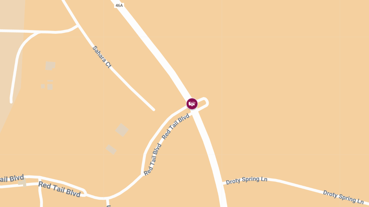 Crash with Injuries Reported at CR-46A and Red Tail Blvd