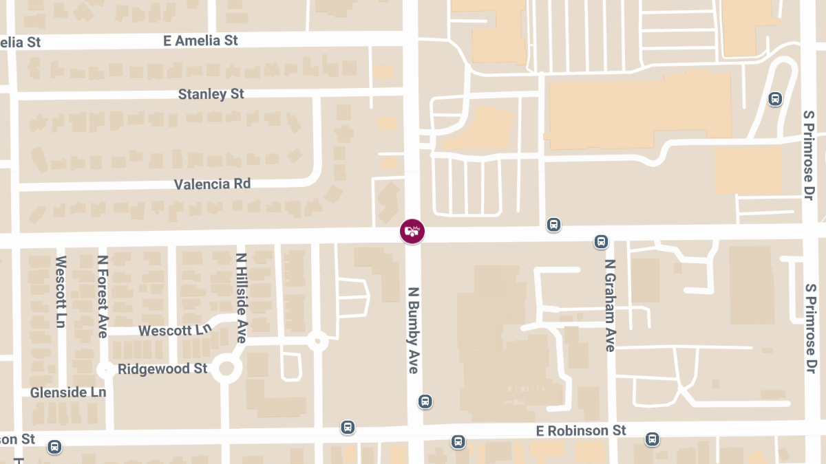 Crash with Injuries Reported at N Bumby Ave & E Livingston St