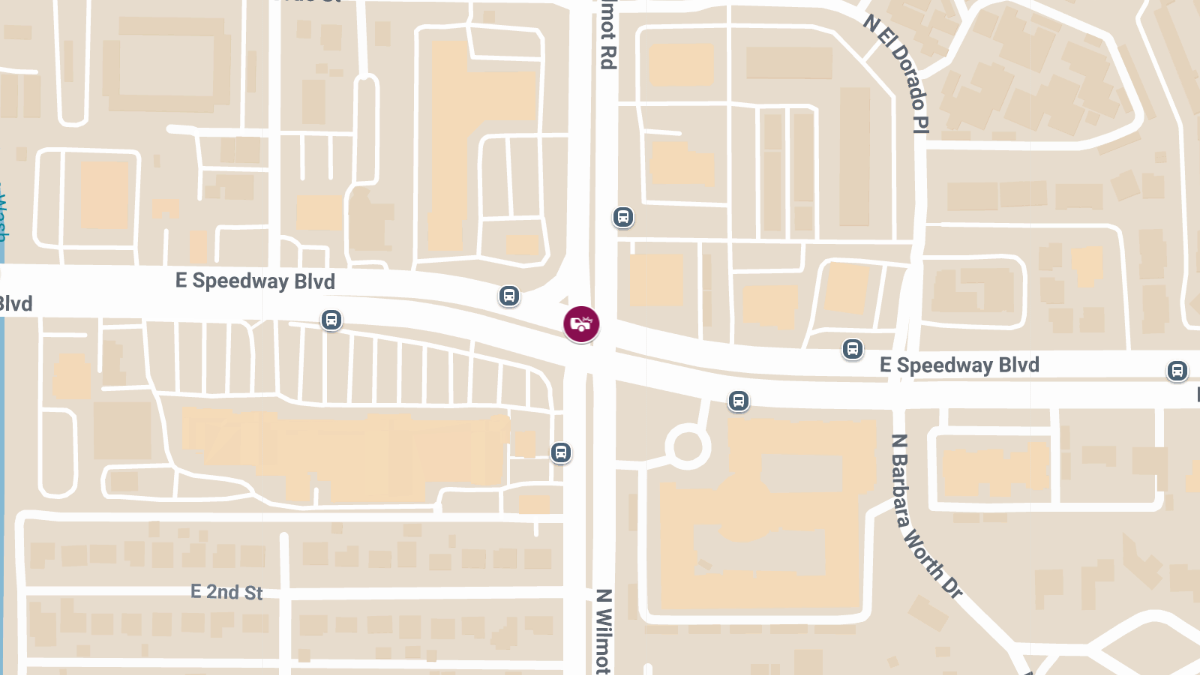 Crash with Injuries Reported at Speedway Blvd & Wilmot Rd