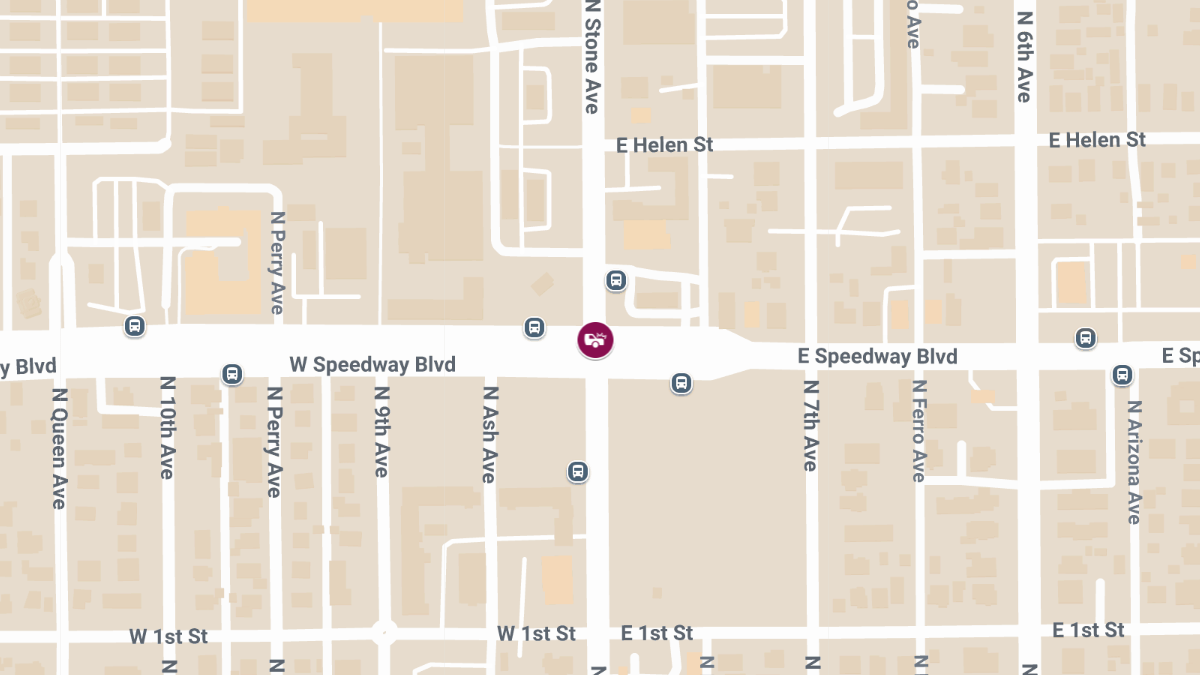 Crash with Injuries Reported at Stone Ave & Speedway Blvd