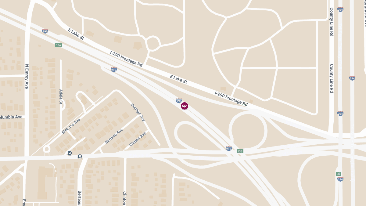 Crash with Injuries Reported on Inbound Eisenhower (I-290) Near North Ave