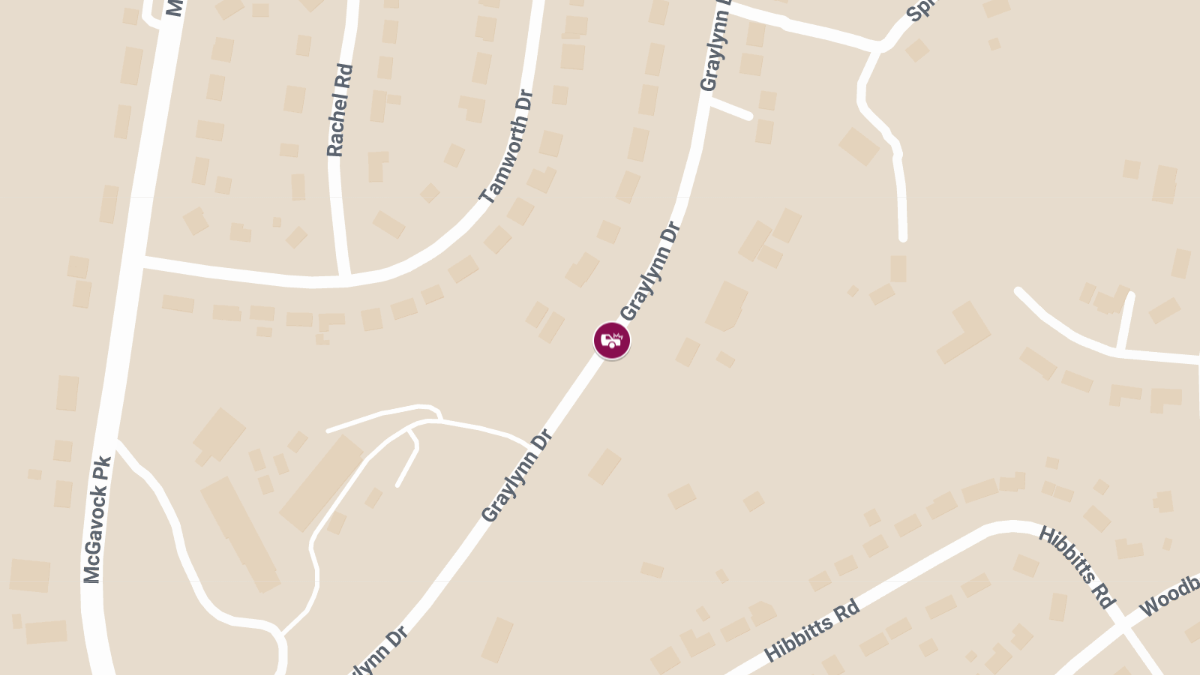 Crash with Injuries at 259 Graylynn Dr