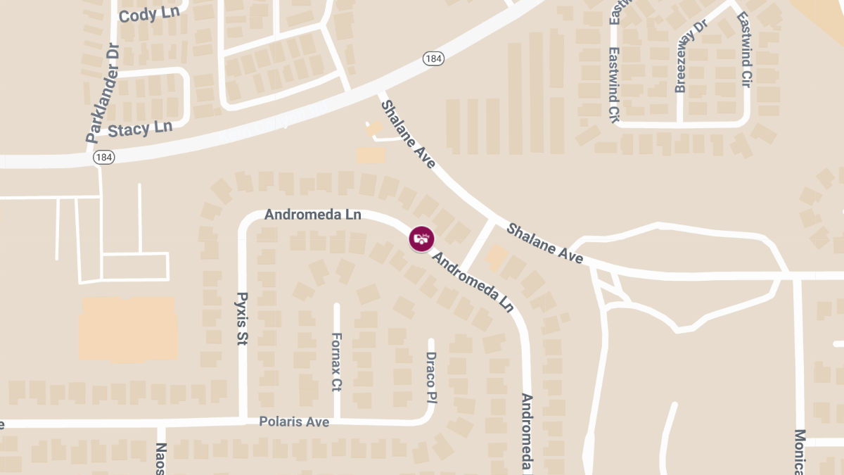 Crash with Injuries at Andromeda Ln & Sagitta