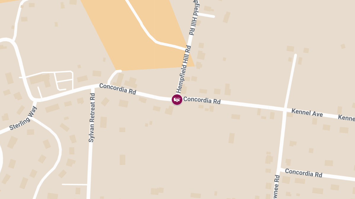 Crash with Injuries at Concordia Rd & Hempfield Hill Rd