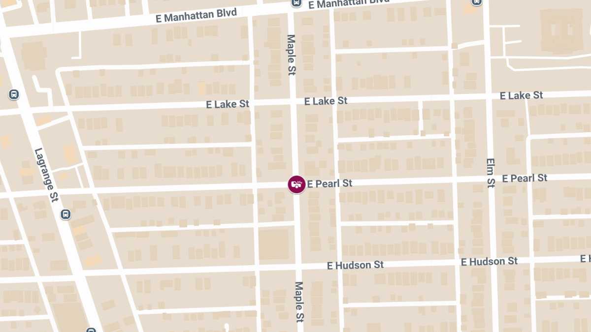 Crash with Injuries at E Pearl St & Maple St
