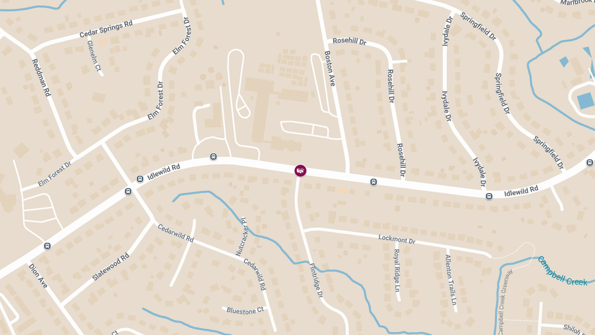 Crash with Injuries at Flintridge Dr & Idlewild Rd