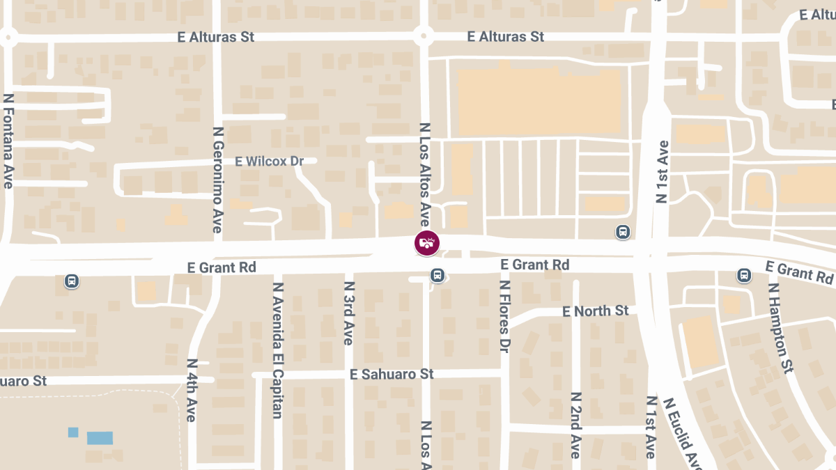 Crash with Injuries at Grant Rd & Los Altos Ave